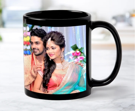 BLACK PATCH MUG