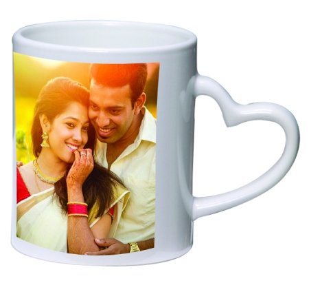 HEART HANDLE MUG - WHITE