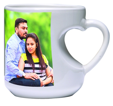 HEART SHAPE MUG - WHITE