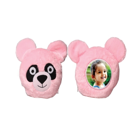 CARTOON PILLOW - PINK PANDA (15 inch)