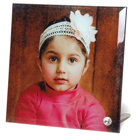 GLASS PHOTO 8 x 8 IN