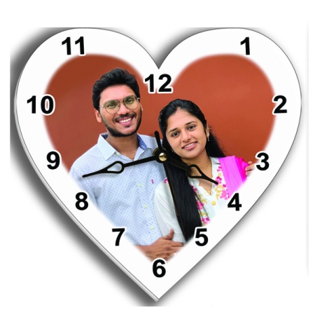 ACRYLIC CLOCK - HEART