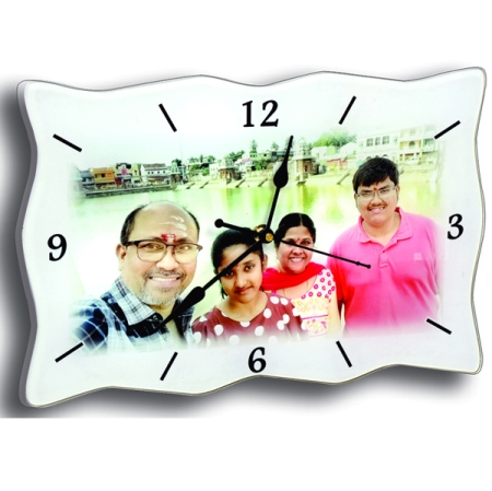 ACRYLIC CLOCK - ZIG ZAG