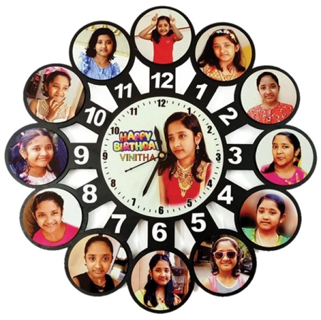 12 PIC CIRCLE SUBLIMATION CLOCK