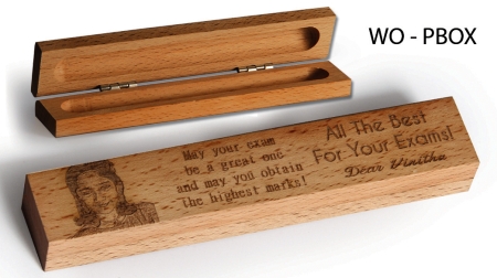 WOODEN PEN BOX