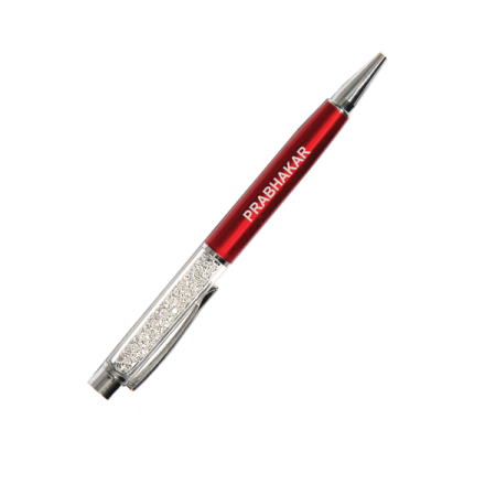 CRYSTAL STONE PEN - RED