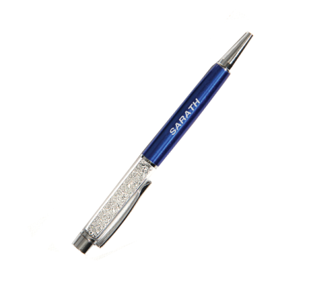CRYSTAL STONE PEN - BLUE
