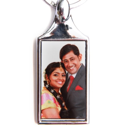 METAL KEYCHAIN - RECTANGLE (DOUBLE SIDE)