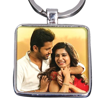 METAL KEYCHAIN - SQUARE (DOUBLE SIDE)