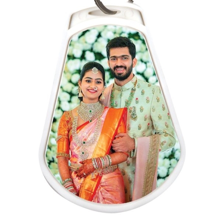 DANGLER KEYCHAIN - WHITE (DOUBLE SIDE)