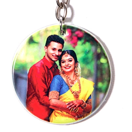POLYMER KEYCHAIN - ROUND (DOUBLE SIDE)