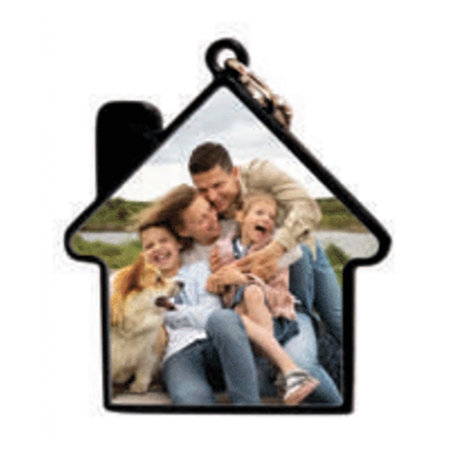 LUXOR KEYCHAIN - HOME BLACK(DOUBLE SIDE)