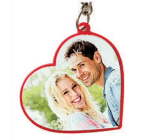 LUXOR KEYCHAIN - HEART RED (DOUBLE SIDE)