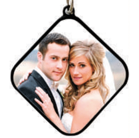 LUXOR KEYCHAIN - DIAMOND BLACK (DOUBLE SIDE)