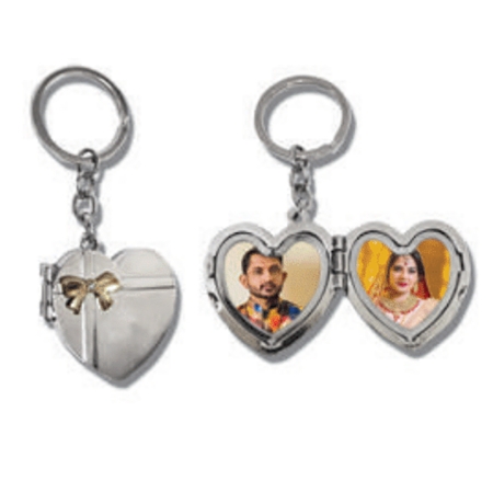 SS PHOTO KEYCHAIN - HEART
