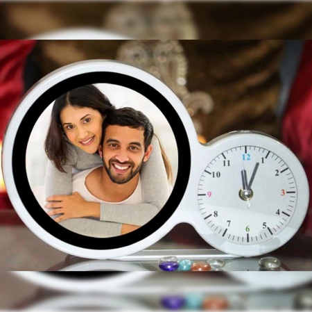 MAGIC MIRROR ROUND WITH CLOCK