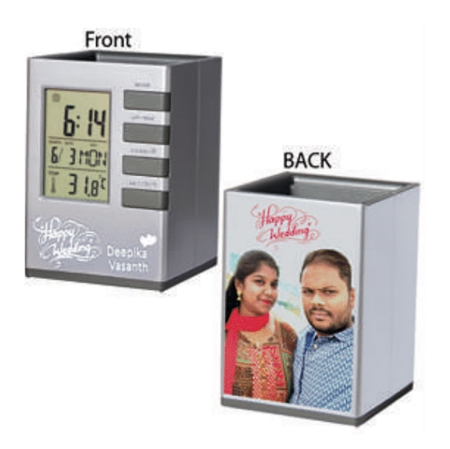 DIGITAL CLOCK PEN STAND