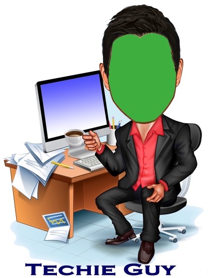 CARICATURE - TECHIE GUY