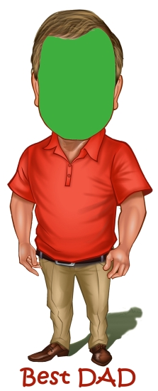 CARICATURE - BEST DAD