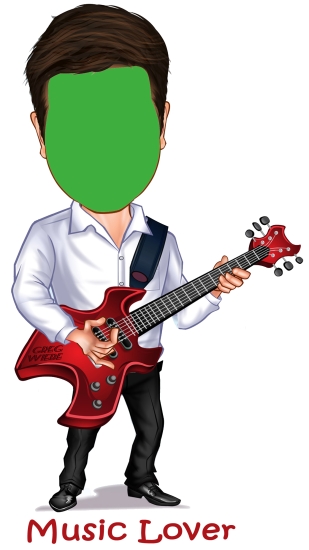 CARICATURE - MUSIC LOVER