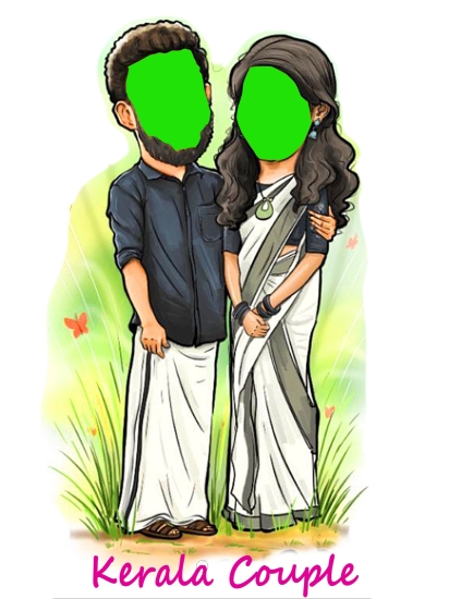 CARICATURE - KERALA COUPLE