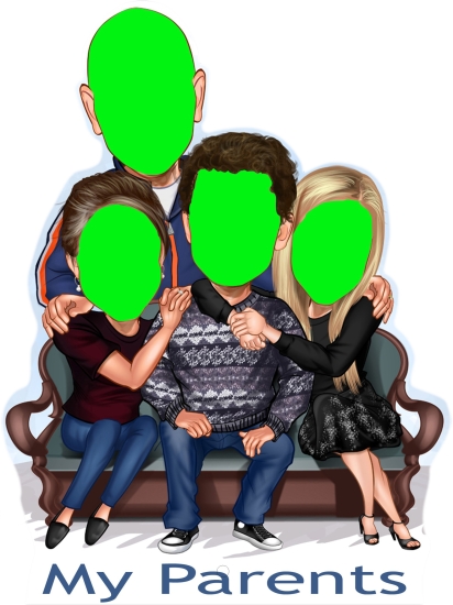 CARICATURE - SWEET FAMILY
