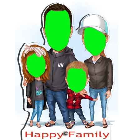 CARICATURE - HAPPY FAMILY