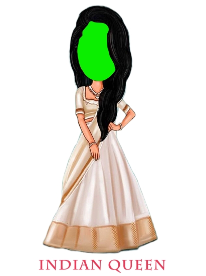 CARICATURE - INDIAN QUEEN