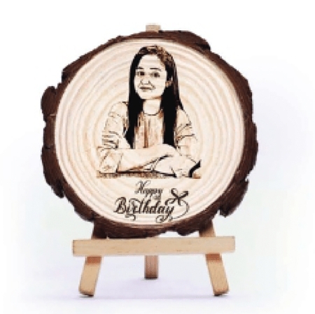 WOODEN ENGRAVING - ROUND (4 IN)