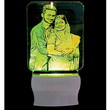MULTICOLOR ACRYLIC BEDLAMP - RECTANGLE