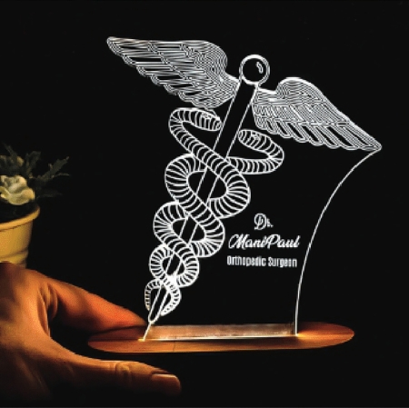 Acrylic table Top -  Doctor Name Plate