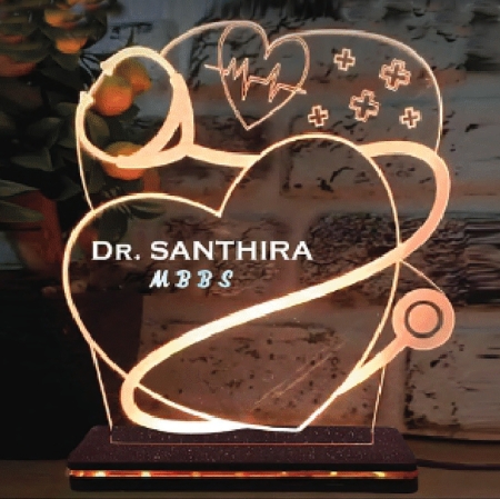 Acrylic Table Top - Doctor Name Plate