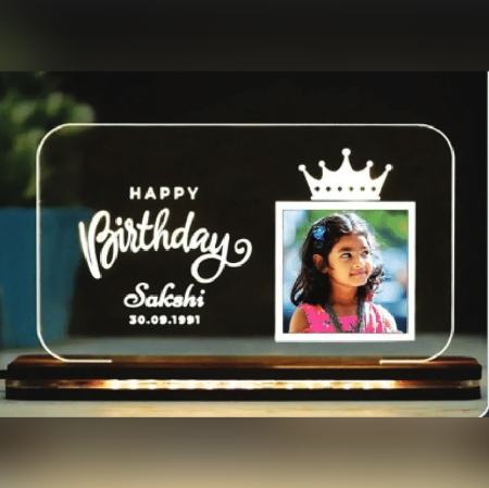Acrylic Table Top - Happy Birthday