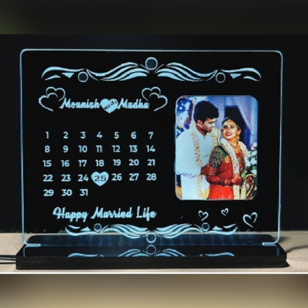 Acrylic Table Top - Happy Anniversary
