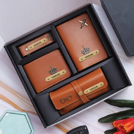 Wallet combo box - TAN