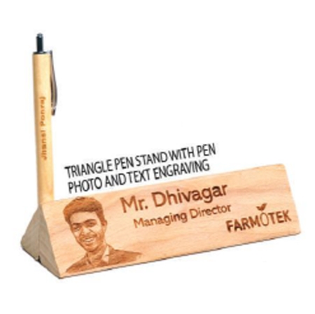 TRIANGLE PEN STAND WITH PHOTO 
