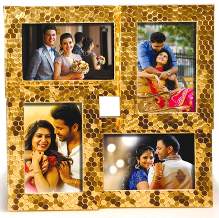 4 Frame Collage - Gold