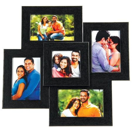 5 Frame collage - Black
