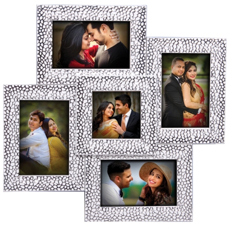 5 Frame collage - Silver
