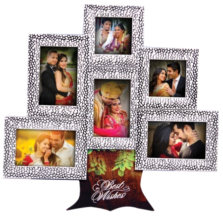 TREE FRAME COLLAGE - SILVER
