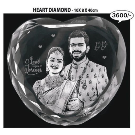 Heart Diamond ( 10 x 8 x 4 CM)