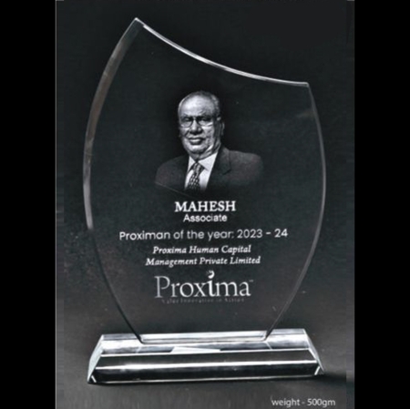 MOON CUT CRYSTAL AWARD