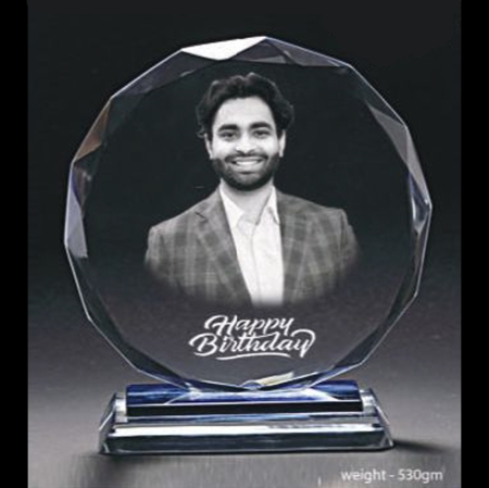 DIAMOND CUT CIRCLE CYSTAL