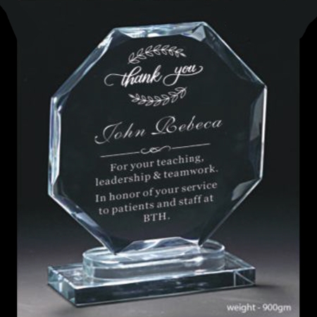 OCTAGON TWO BASE CRYSTAL