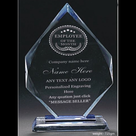 LAMP BLUE BASE CRYSTAL