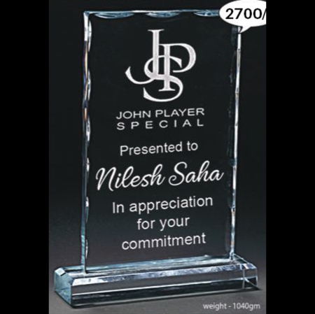 FRAME CRYSTAL AWARD