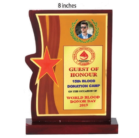 WOODEN MOMENTO - 8 INCH